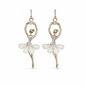 Elegant Gold Ballerina Earrings